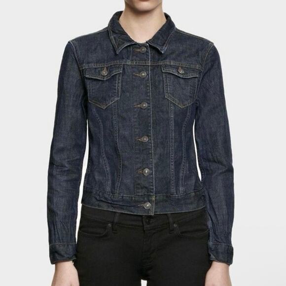 ALLSAINTS Jackets & Blazers - AllSaints Yori Denim Jacket Women’s Size 4 EUC Classic Blue Jean Jacket cropped